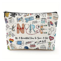 Nurse Makeup Bag Gift Emergency Room Nurse Zipper Bag ICU NurseGift Nurse Appreciation Cosmetic Bag Nurse Graduation Gift