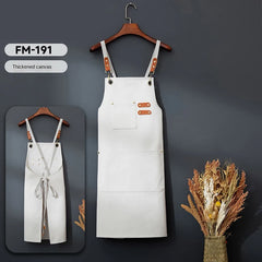 12 oz canvas waterproof apron 3 Pocket coveralls perfect for cafes, restaurants, home kitchens, thickened canvas aprons