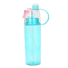 Large Capacity Straight Drink Cup Creative Portable Sports Water Bottle with Sprayer Cup High Capacity Climbing Cycling Gym