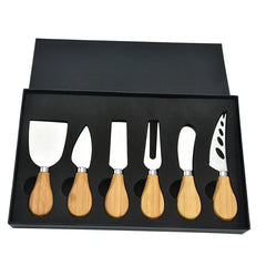 6-Piece Cheese Knives Set for Charcuterie Boards and Cutlery, Stainless Steel Cheese Knife Set Collection