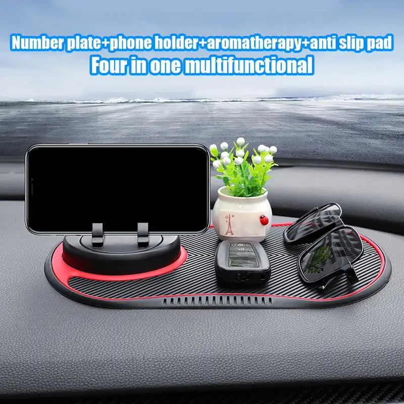 Anti Slip Mat For Car Dashboard Dashboard Mat Phone Stand Multifunctional Cell Phone Holder Sticky Pad Temporary Parking Sign