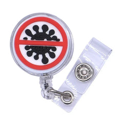 2022 New Design 1 Piece High Quality Silicone Retractable Hospital Nurse Badge Holder Reel Cute Cartoon ID Card Holder Keychains