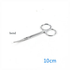 Stainless steel medical scissors Surgical instruments elbow pointed large eye nurse suture removal scissors