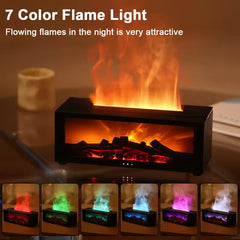 Flame bluetooth humidifier speaker fireplace aromatherapy essential oil diffuser color, with timer remote control, suitable