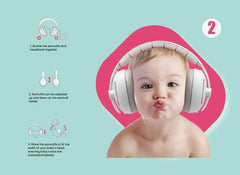 New Baby Ear Protection Noise Cancelling Headphones 2-in-1 Convertible Design Noise Reduction Earmuffs for Infant Improves Sleep