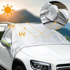 Car Snow Cover Car Cover Windshield Sunshade Winter Waterproof Anti Ice Frost Auto Protector Winter Automobiles Exterior Cover