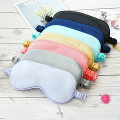 Imitated Silk Eye Patch Shading Sleep Eye Mask Eyepatch Travel Relax Cover Eyeshade Health Sleeping Shield Eye Care Tools