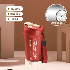 304 double-layer stainless steel thermos cup high color value car coffee cup portable accompanying daily Cup direct drinking cup