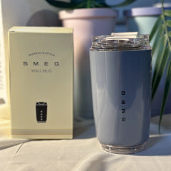 SMEG 240ML Milk White Beverage Cup Travel Portable Drinking Cup Stainless Steel Vacuum Leak proof  Coffee Thermos