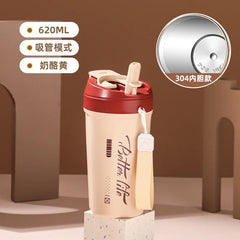 304 double-layer stainless steel thermos cup high color value car coffee cup portable accompanying daily Cup direct drinking cup