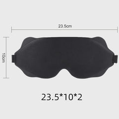 New 3D Light Blocking Sleep Eye Mask Male Breathable Solid Color Non Pressing Blindfold Students Napping Sleep Eyeshade