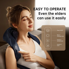 Neck Massager Shiatsu Back Neck Massager with Heat Electric Massager for Back Shoulder Neck Leg Deep Massage at Home for Relax