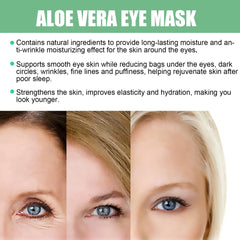 60 Pieces of Aloe Vera Collagen Eye Mask To Reduce Dark Circles and Eye Bags Moisturizing Eye Patch Eye Skin Care Products