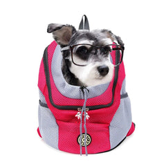 Pet Backpack Portable Portable dog Double Shoulder bag  Outdoor Travel cat Carrier Bag Pet Dog Front Bag Mesh Backpack