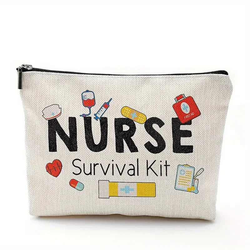 Nurse Makeup Bag Gift Emergency Room Nurse Zipper Bag ICU NurseGift Nurse Appreciation Cosmetic Bag Nurse Graduation Gift