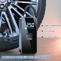 7.4V Air Pump Wireless Intelligent Digital Display Portable Fast Charging Automobile Tire Inflator WIth USB DC Maintenance Tool