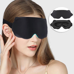 New 3D Light Blocking Sleep Eye Mask Male Breathable Solid Color Non Pressing Blindfold Students Napping Sleep Eyeshade