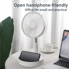 Retractable Fan USB Charging Folding Portable Mini Electric Fan Dormitory Outdoor Cooling Appliances Adjustable Home Fans