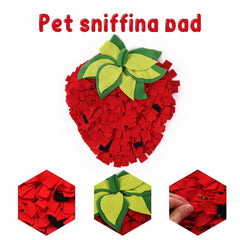 Snuffle Mat for Dogs Fruit Vegetable Series Feeding Mat Interactive Dog Sniffing Foraging Mat for Encouraging Natural Foraging