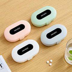 Mini Portable 6 Grids Pill Box Travel Medicine Organizer Container Sealed Tablets Storage Dispenser Box for outdoor indoor