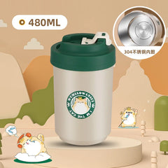 304 double-layer stainless steel thermos cup high color value car coffee cup portable accompanying daily Cup direct drinking cup