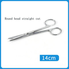 Stainless steel medical scissors Surgical instruments elbow pointed large eye nurse suture removal scissors