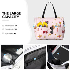 Sailor-Moon Large travel bag, waterproof beach bag, Pool, gym tote or camping bag