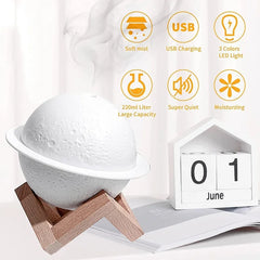 3D  Air Humidifier 200Ml   Diffuser Ultrasonic Mini Air Humidifier Usb Fogger Mist Maker With Led Light