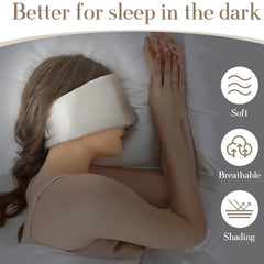 100% Mulberry Silk Sleeping Mask Eyepatch Blocking Light Eyemask Soft Padded Travel Sleeping Aid for Sleep Patch Slaapmasker