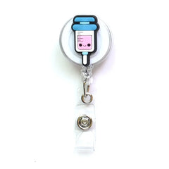 2022 New Design 1 Piece High Quality Silicone Retractable Hospital Nurse Badge Holder Reel Cute Cartoon ID Card Holder Keychains