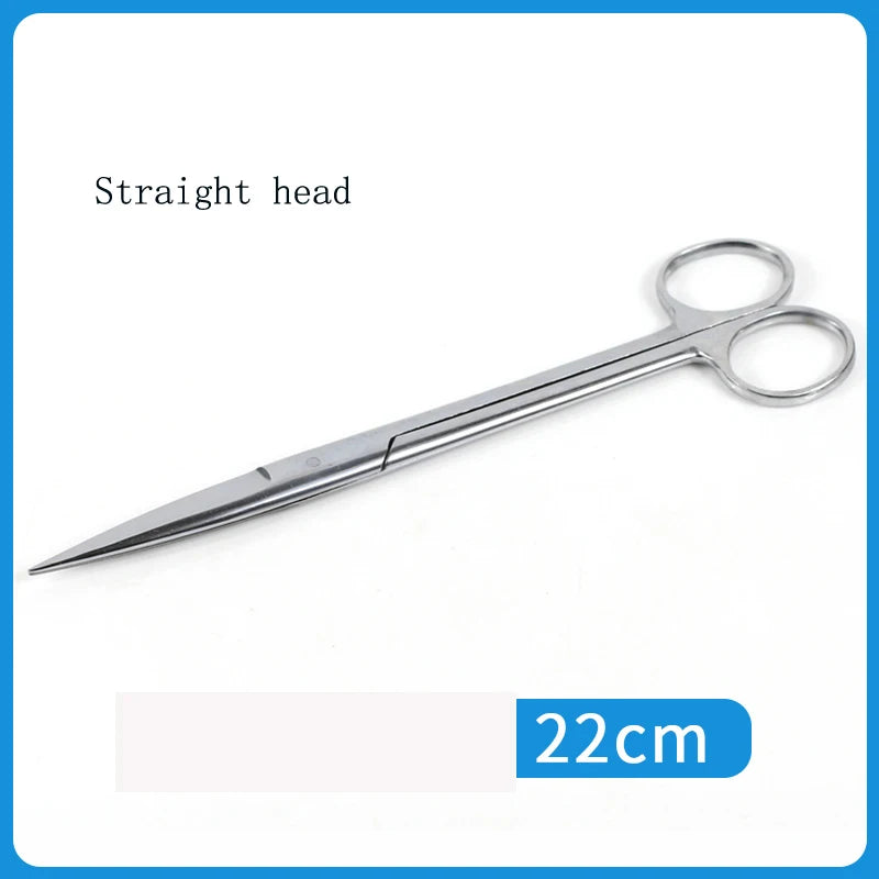 Stainless steel medical scissors Surgical instruments elbow pointed large eye nurse suture removal scissors