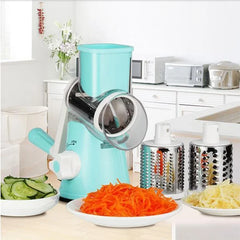 3-in-1 Manual Rotation Vegetable Fruit Slicer Round Cutter Potato Grater Spiralizer Vegetable Chopper Kitchen  Tools