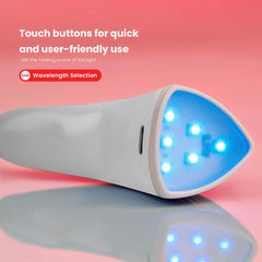 New RF UV Facial Led Red & Blue Acne Spot Treatment Home Use RF Beauty Wand Massager Face Light Therapy