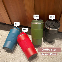 380ml/510ml Stainless Steel Coffee Cup Car Vacuum Flask Thermal Mug Reusable Coffee Cup for Hot/Cold Drinks Travel Insulated Cup