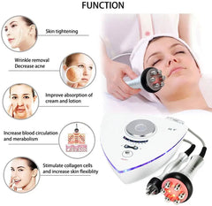 2 In 1 Mini Radio Frequency Machine RF Tripolar Face Eye Lifting Tighten Beauty Device Body Cellulite Massager Home Use