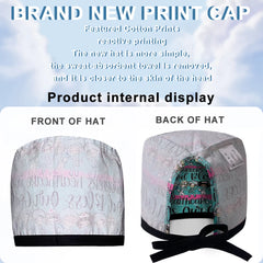 Wholesale Hemming Fashion Cotton Skull Cartoon Print Hat Nursing Work Cap Beauty Salon Nursing Cap Male Surgical Hat Scrub Caps