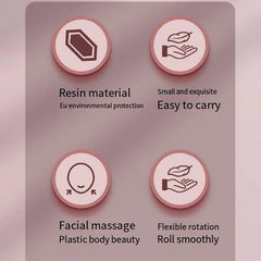 Facial Body Massager Roller Jade Stone Massage Set Natural Rose Quartz Jade Roller Gua Sha Set Face Lifting Beauty Massage Tools