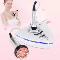 2 In 1 Mini Radio Frequency Machine RF Tripolar Face Eye Lifting Tighten Beauty Device Body Cellulite Massager Home Use