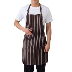 Kitchen Cooking Apron Chef Halterneck Apron With 2 Pockets Catering Sleeveless Aprons Men Woman BBQ Waiter Printing Apron