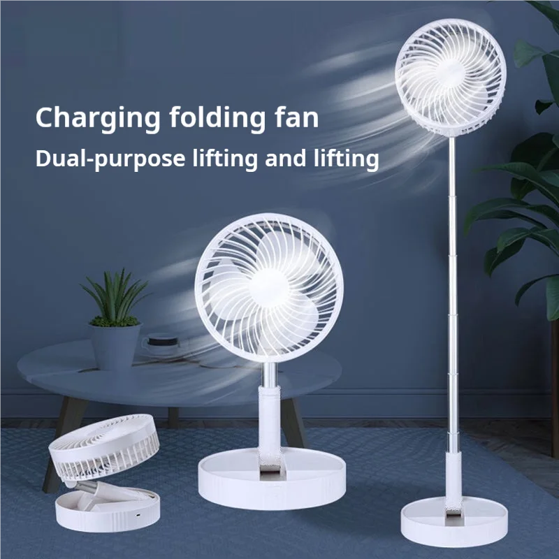 Retractable Fan USB Charging Folding Portable Mini Electric Fan Dormitory Outdoor Cooling Appliances Adjustable Home Fans