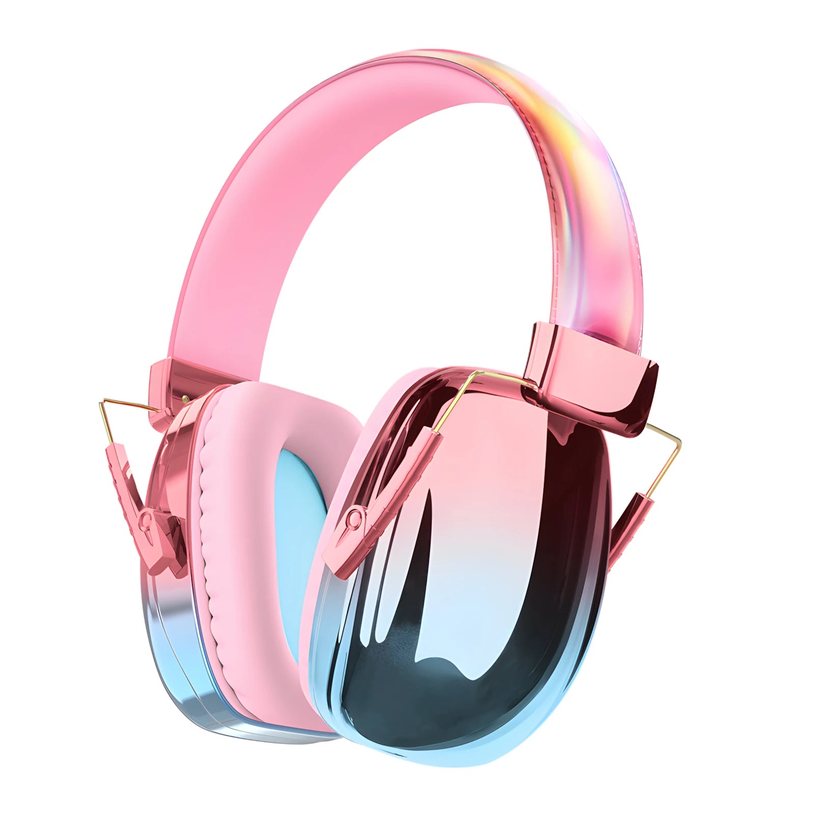 Fashionable Electroplated Earmuffs Kids Hearing protector Anti-noise Headphones For Autism children  Ear Defenders Toddlers Gift