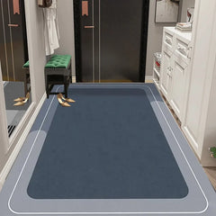 Extra Large Entrance Foyer Carpet Mat Diatomaceous Earth Corridor Bathroom Kitchen Absorbent Anti Slip Mat