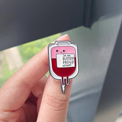 Hospital Hematology Department Enamel Brooch Pin Blood Bag Creative Jewelry Badge Lapel Decoration Doctor Nurse Souvenirs