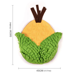 Snuffle Mat for Dogs Fruit Vegetable Series Feeding Mat Interactive Dog Sniffing Foraging Mat for Encouraging Natural Foraging