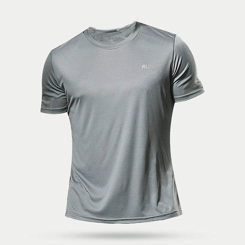 Men Gym t Shirt Short Sleeve Running Sport t Shirts Man Quick Dry Fitness Football Shirt Top Soccer Jersey Male Gym Sportswear