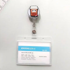 1Pcs Retractable Pull Badge Nurse Cute Badge Reel Clip Badge Holder Doctor ID Card Chain Clips School Student Office