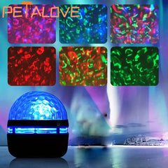 Water Ocean Wave Starry Projector Led Night Light USB Galaxy Creative Romantic Decoration for Home Room Bar Disco DJ KTV Party