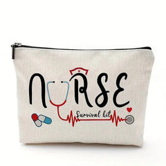 Nurse Makeup Bag Gift Emergency Room Nurse Zipper Bag ICU NurseGift Nurse Appreciation Cosmetic Bag Nurse Graduation Gift