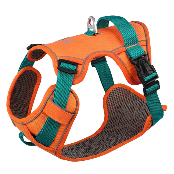 Mesh Breathable Dog Harness Nylon Reflective Dog Harnesses Vest Durable Pet Training Vest Adjustable for Small Medium Large Dogs