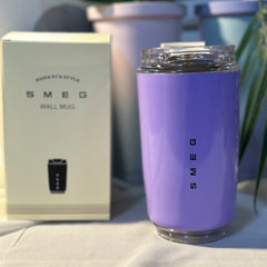 SMEG 240ML Milk White Beverage Cup Travel Portable Drinking Cup Stainless Steel Vacuum Leak proof  Coffee Thermos